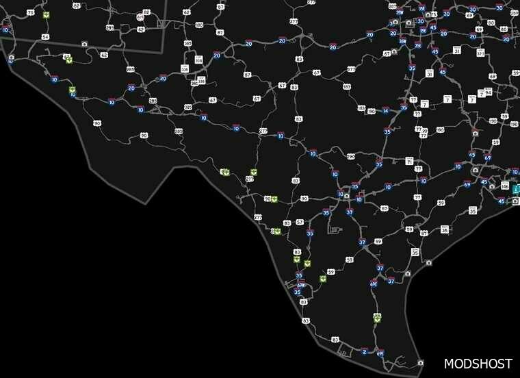 ATS Texas Frontage Roads Project + Tfrp Border Addon V1.4 1.49 mod