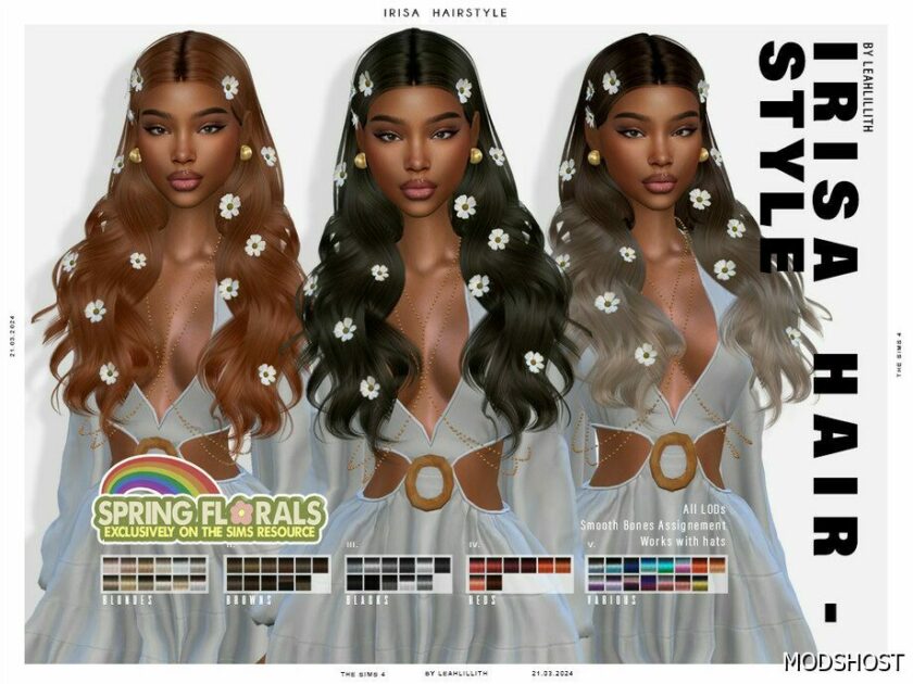 Sims 4 Irisa Hairstyle mod