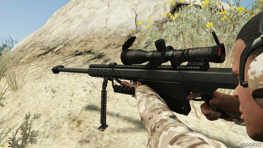GTA 5 Barrett M82A3 M107 Replace, 29 Inch, 20 Inch mod