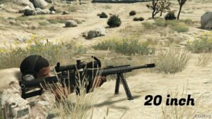 GTA 5 Weapon Mod: Barrett M82A3 (M107) Replace, 29 Inch, 20 Inch (Image #4)