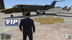GTA 5 Private Flight Service Private JET as Passenger mod
