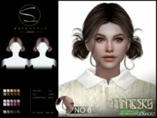 Sims 4 Double Buns Hairstyle 080324 mod