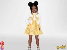 Sims 4 AMY – Dress with A BOW mod