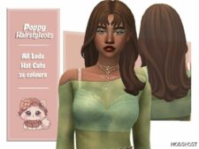 Sims 4 Poppy Hairstyle mod