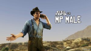 GTA 5 Player Mod: Arthur Morgan for MP Male (Featured)