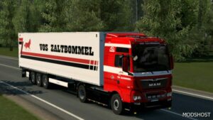 ETS2 MAN Skin Mod: VOS Zaltbommel for MAN by Player Thurein 1.49 (Image #2)