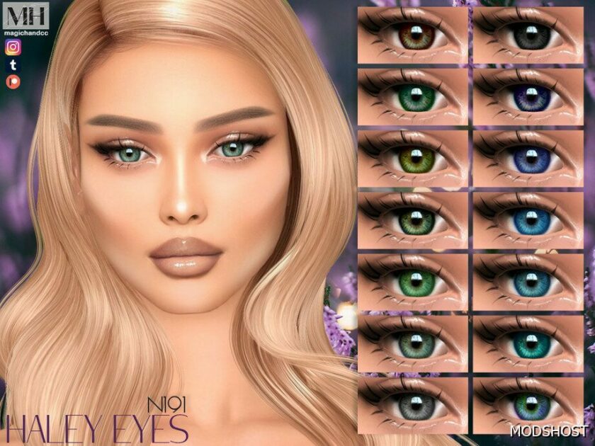 Sims 4 Haley Eyes N191 mod