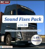 ETS2 Sound Fixes Pack v24.08 1.49 mod