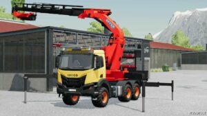 FS22 Iveco Truck Mod: X-Way with Effer Crane V2.0 (Featured)