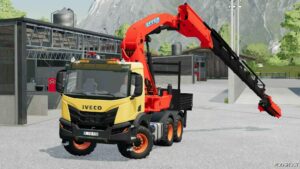 FS22 Iveco Truck Mod: X-Way with Effer Crane V2.0 (Image #2)