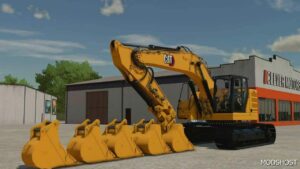 FS22 Caterpillar Forklift Mod: 335 Hydraulic Excavator (Image #3)