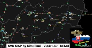 ETS2 Mod: SVK Map by Kimislimi V.34 – Demo 1.49 (Image #2)