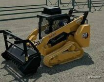 FS22 Caterpillar Forklift Mod: Tri-State CAT 299D3 Metal Track Skid Steer (Featured)
