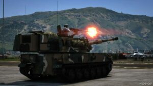 GTA 5 Vehicle Mod: K9 Thunder Artillery Poland Add-On (Image #5)