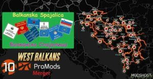 ETS2 ProMods Map Mod: & West Balkans DLC Merge V1.5 (Image #2)