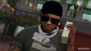 GTA 5 Player Mod: Dump Rich Chain for Franklin (Image #4)