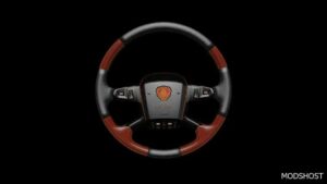 ETS2 Scania Part Mod: Evolution Steering Wheels for Scania S 2016 V5.0 (Image #2)