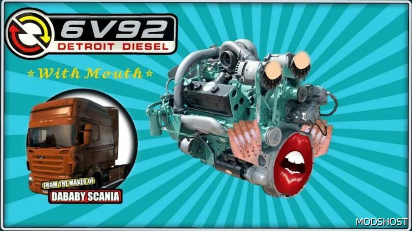 ATS Detroit Diesel 6V92 Sound with Mouth 1.49 mod