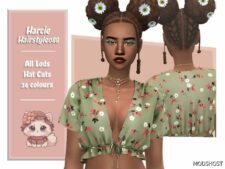 Sims 4 Harcie Hairstyle mod