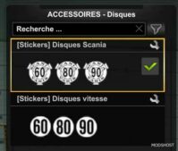 ETS2 Part Mod: Angles Morts and Speed Limit Discs Pack 1.49 (Image #3)