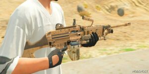 GTA 5 Weapon Mod: M249 Sandstorm Fivem / Replace Animated (Featured)