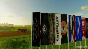 FS22 Flag Placeable Mod: Decorative Flags V1.1 (Image #4)