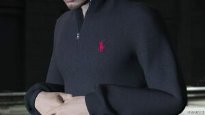 GTA 5 Player Mod: Polo Ralph Lauren Half ZIP Knit Jersey/Sweater MP Male (Image #3)