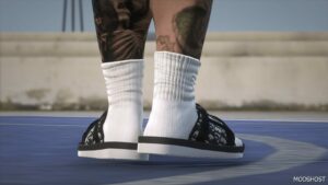 GTA 5 Player Mod: Dior Alpha Sandal for MP Male (Image #4)