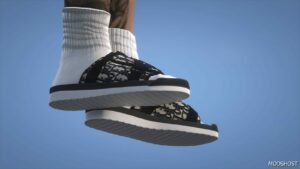 GTA 5 Player Mod: Dior Alpha Sandal for MP Male (Image #5)