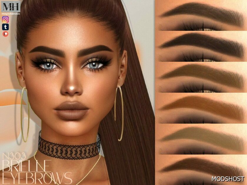 Sims 4 Brielle Eyebrows N303 mod