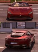 ETS2 Ferrari Car Mod: Roma Spider 2021 V2.2 1.49 (Image #3)