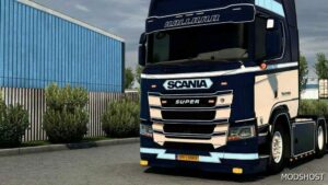 ETS2 Scania NG S/R Complete Front Plate 1.49 mod