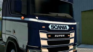 ETS2 Scania Part Mod: NG S/R Complete Front Plate 1.49 (Image #2)