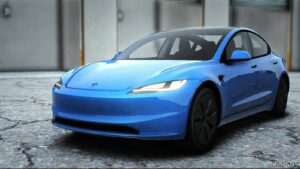 GTA 5 Tesla Vehicle Mod: 2024 Tesla Model 3 Add-On (Image #2)