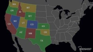 ATS Mod: US State Abbreviations Map V1.6 1.49 (Image #2)