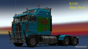 ETS2 Kenworth Mod: K100 Skins Pack V3.0 1.49 (Image #2)