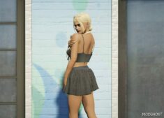 GTA 5 Player Mod: Pleated Skirt – MP Female (Image #2)