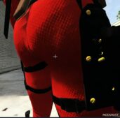 GTA 5 Player Mod: Deadpool 3 Suit Retexture (Add-On) V1.4 (Image #2)