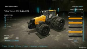 FS22 Valtra Tractor Mod: Valmet 8750 (Image #2)