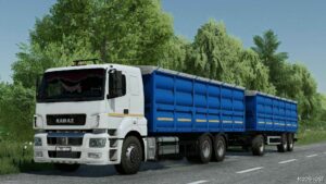 FS22 Kamaz Truck Mod: -5490 Tandem & Prisep Trailer (Image #3)