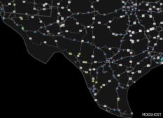 ATS Map Mod: Texas Frontage Roads Project + Tfrp Border Addon V1.5 Open Beta