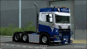 ETS2 Scania R580 Petignaud Transports + Trailer V3.0 mod