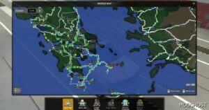 ETS2 Map Mod: Road to Athens V1.80 (Image #2)