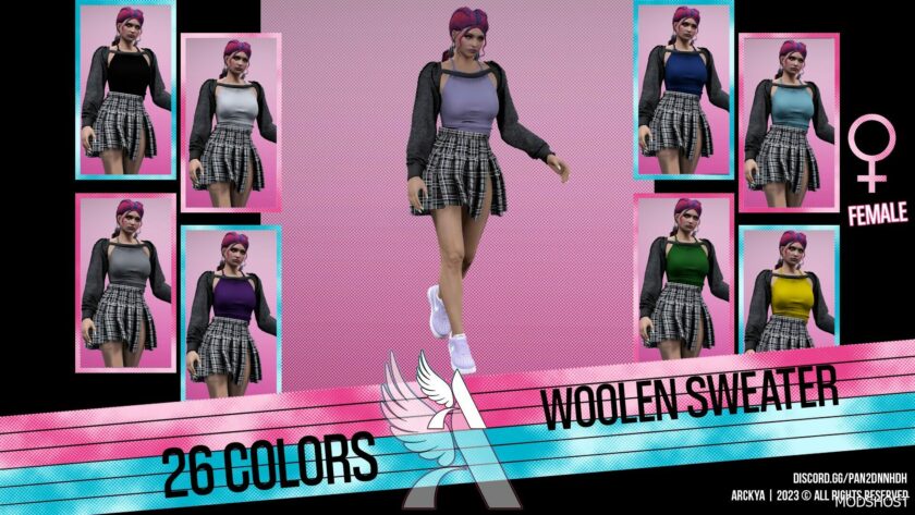 GTA 5 Woolen Sweater – MP Female – Textures mod