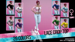 GTA 5 Lace Crop – MP Female – Texture mod