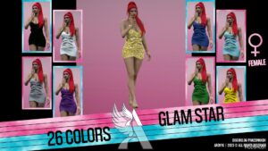 GTA 5 Glam Star – MP Female – Textures mod