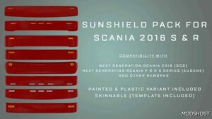 ETS2 Scania NG S/R Sunshield Pack 1.49 mod