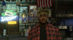 GTA 5 Player Mod: Juice Wrld | Add-On PED (Image #3)