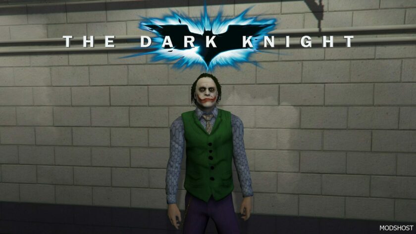 GTA 5 Heath Ledgers Joker Add-On PED mod