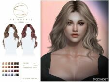 Sims 4 Female Mod: Wavy Hairstyle 070424 (Featured)
